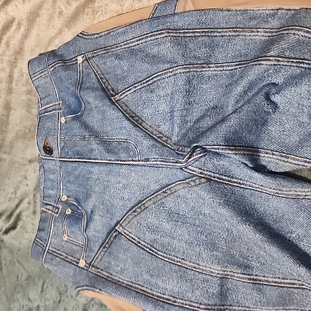 "Denim" mesh leggings - Picture 4 of 5